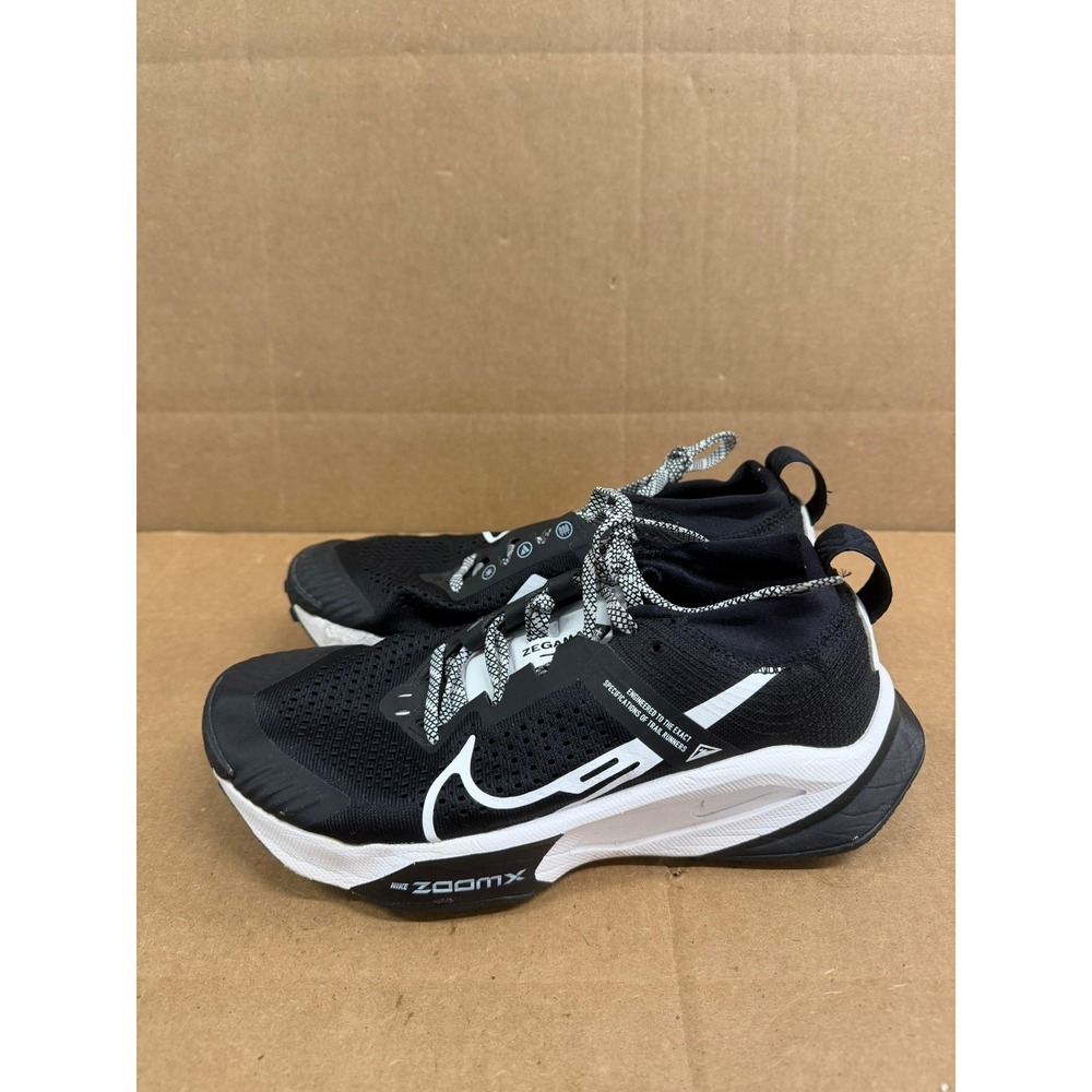 Nike ZoomX Zegama Trail Black White Running Shoes DH0625-001 Womens Size 8.5 US - Picture 5 of 9
